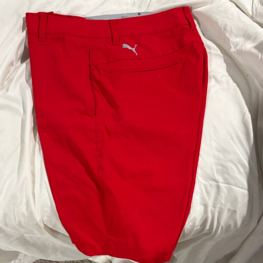 Puma Red golf Shorts